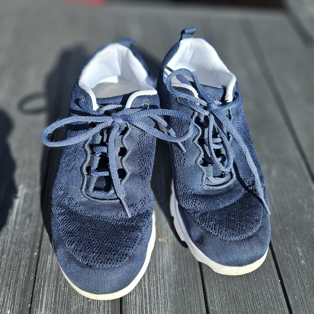 Propet Lace Up Blue Lightweight Sneakers W5102 6.5 (2E)